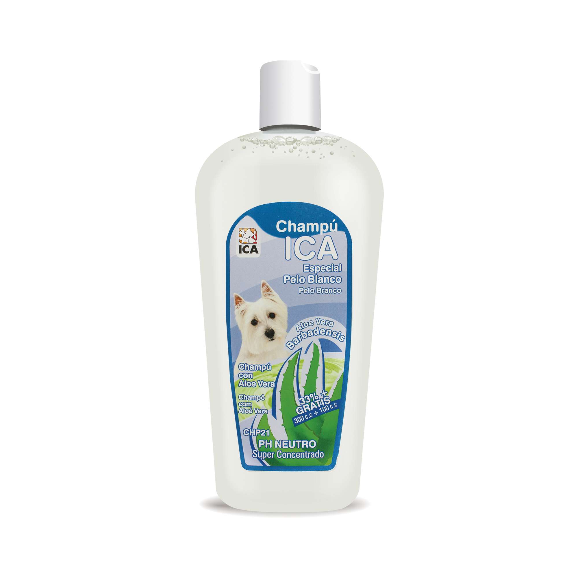 Champú especial pelo blanco con Aloe Vera para perros Champú especial pelo blanco con Aloe Vera para perros