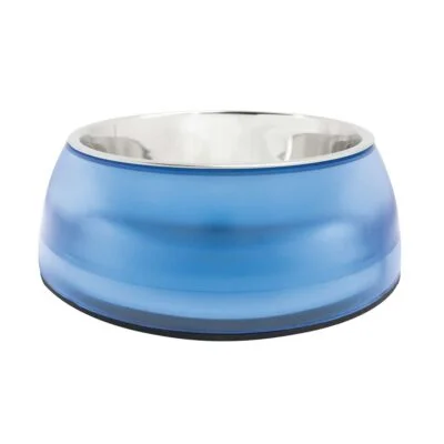 Comedero de acero inoxidable Azul Sky