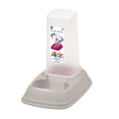 Tolva antideslizante con comedero y bebedero pequeño GP (0.7 l)