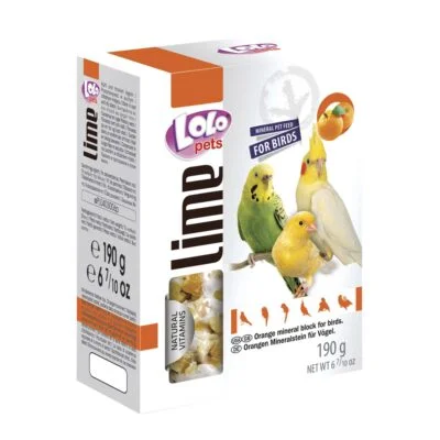 Bloque mineral de naranja para loros "LOLO" (190 g)
