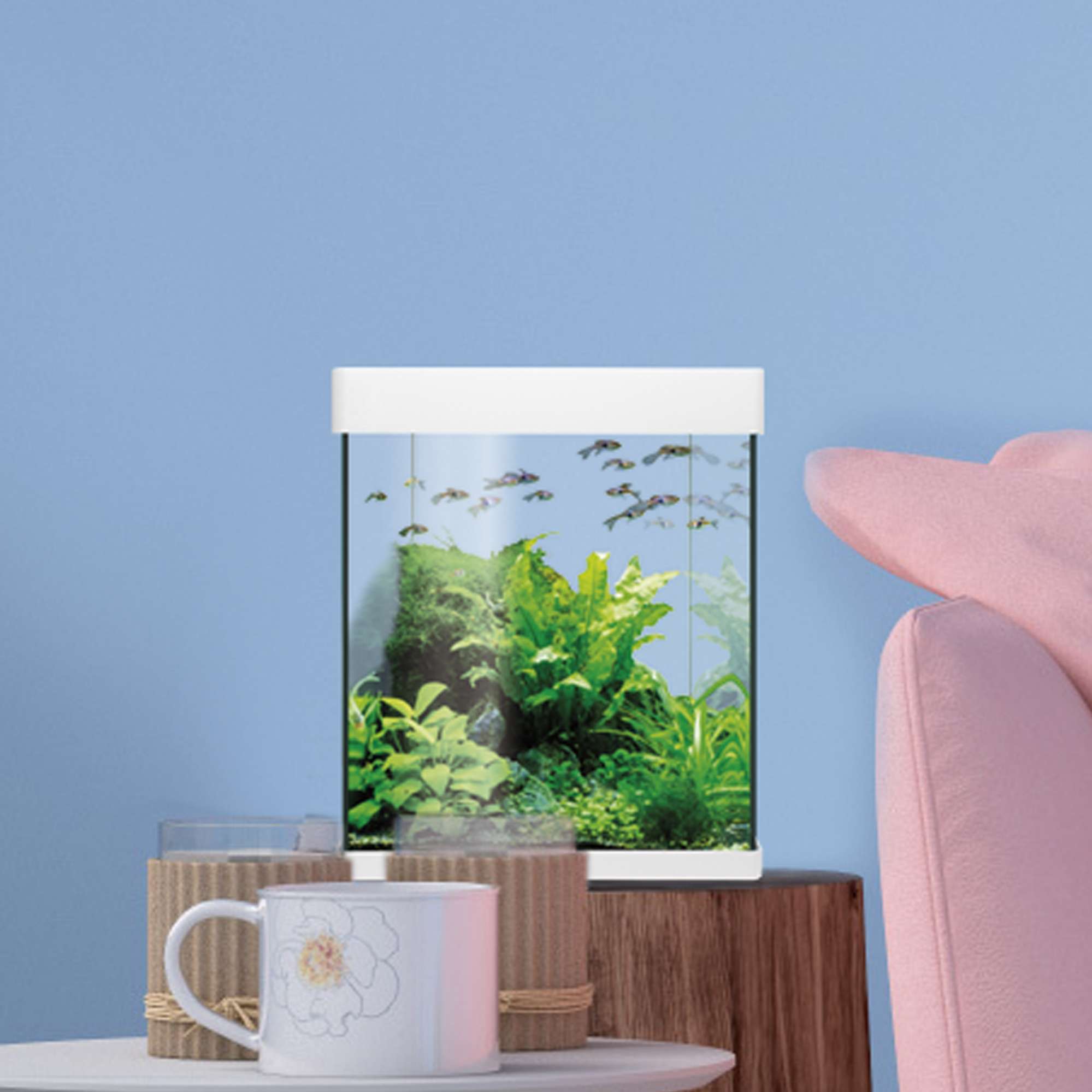 Mobile Per Acquario Nano ICA Aqua-LED Crystal - Tavolo 100x20.8 Cm, Base 40x40 Cm | Supporto Per Acquari - Foto 5