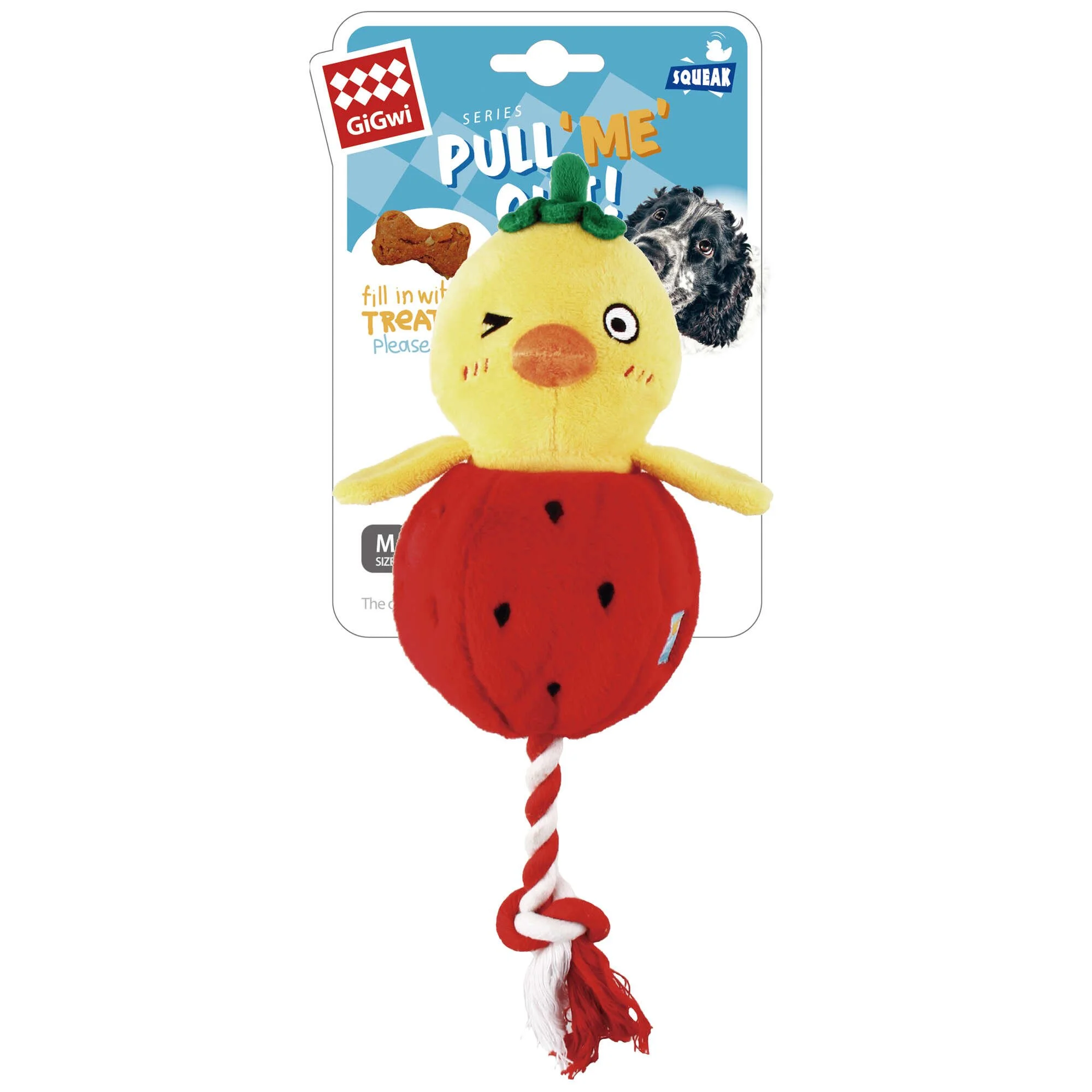 Juguete pollito esconde premios Pull Me Out GiGwi 19 cm ICA S.A