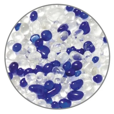 Grava de cristal azul (6 mm)