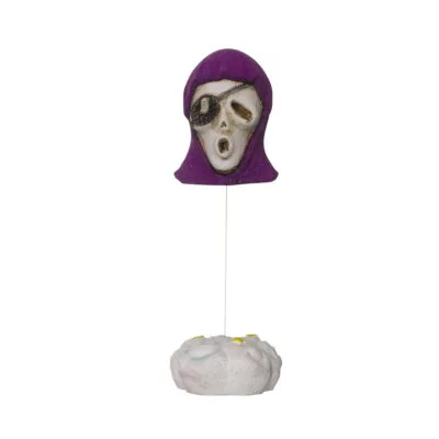 Ornamento calavera flotante con capucha (6 cm)
