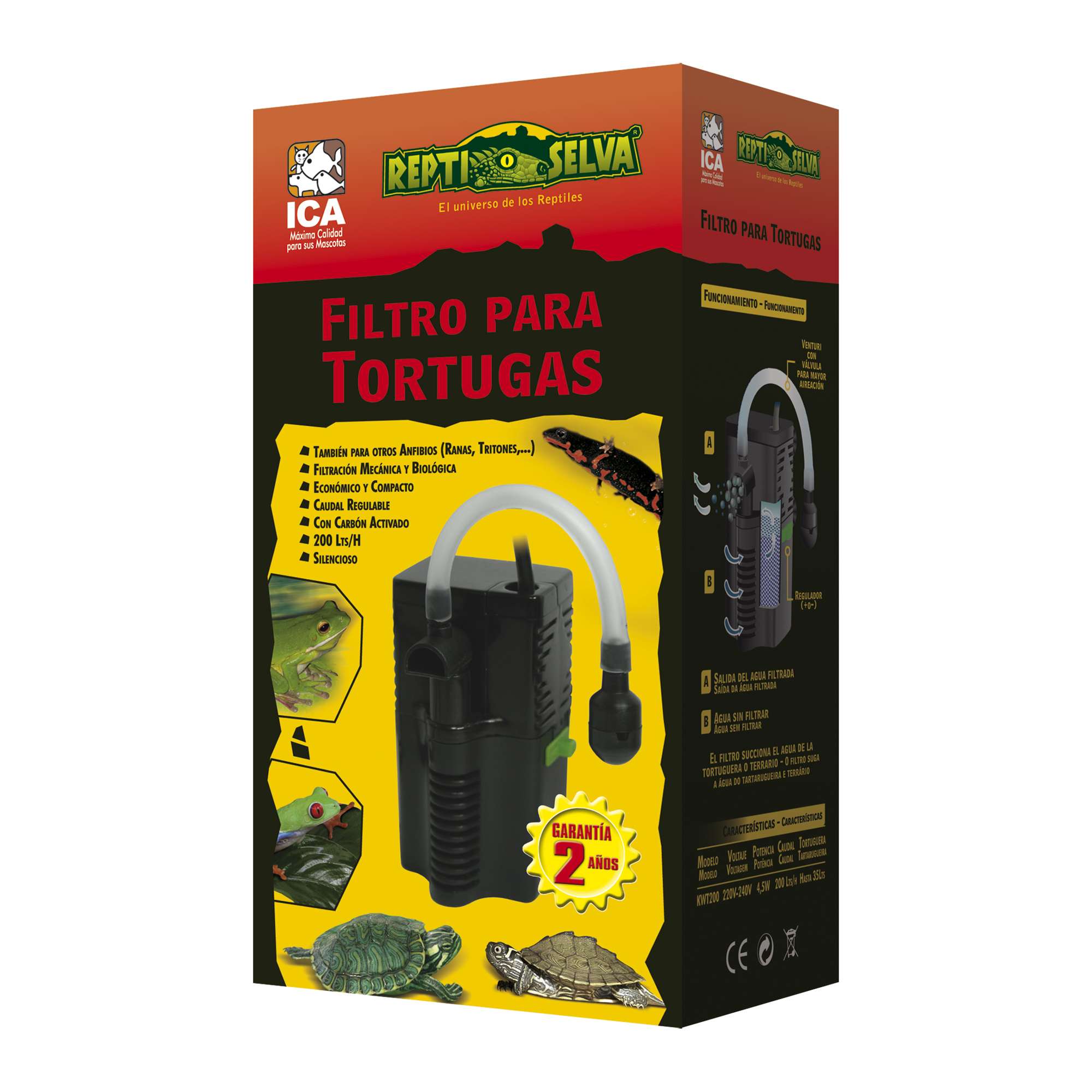 Filtro para tortugas REPTI-SELVA (35 l) — ICA S.A.