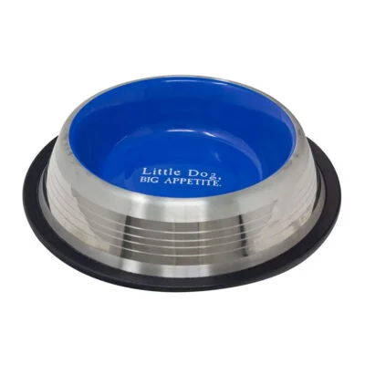 Comedero antideslizante con interior de color