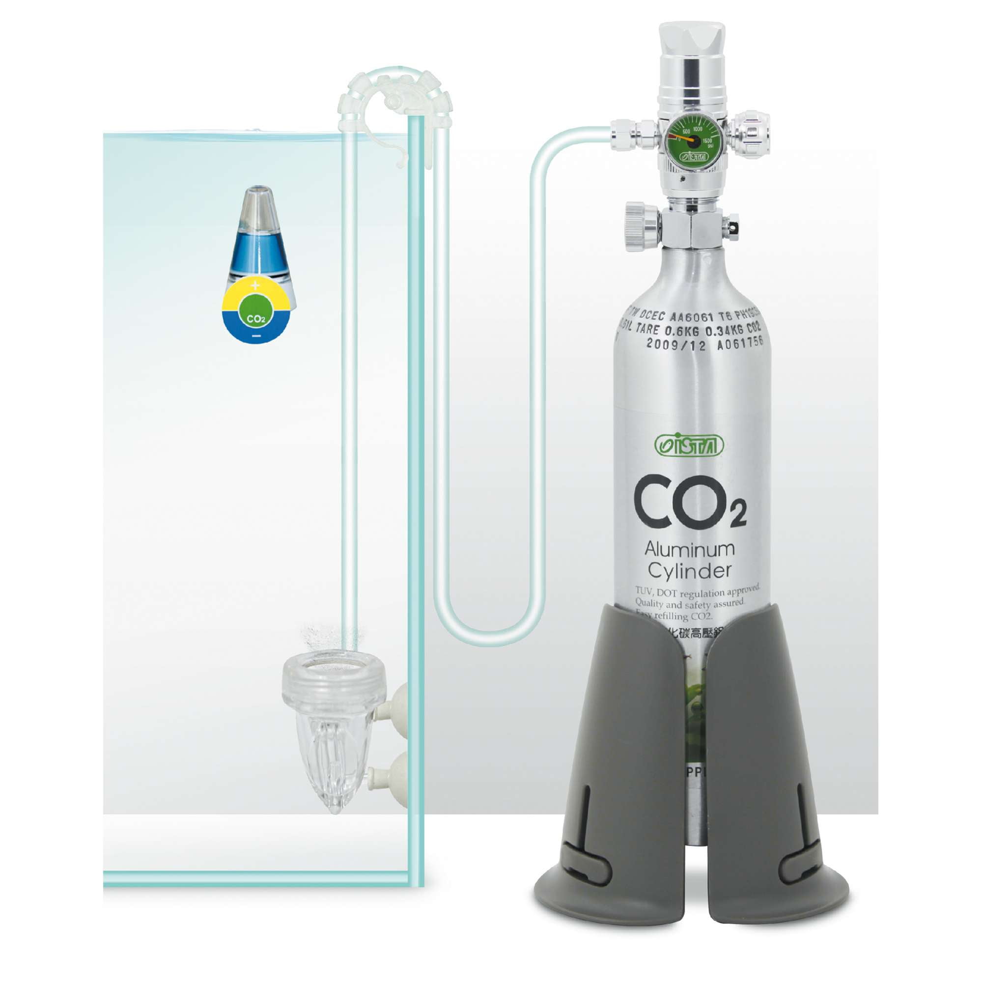 Botella cilindro de CO2 desechable 600 gr.