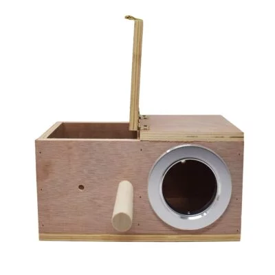 Nido de madera para Psitácidas pequeñas (Periquitos) (25 cm)
