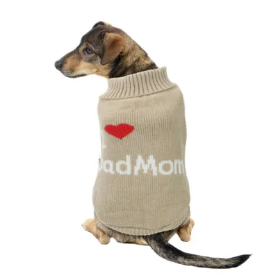 Jersey 'I ❤️ DadMom' beige de ALPHA DOG