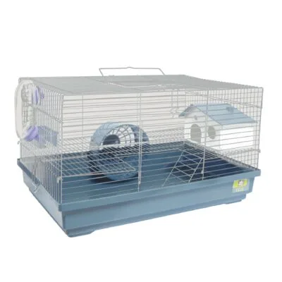 Jaula FANCY en azul y blanco (47 cm)