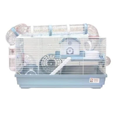 Jaula HAMSTERLAND en azul y blanca (27 cm)