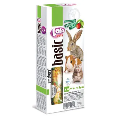 Barritas de manzana para roedores y conejos "LOLO" (90 g)