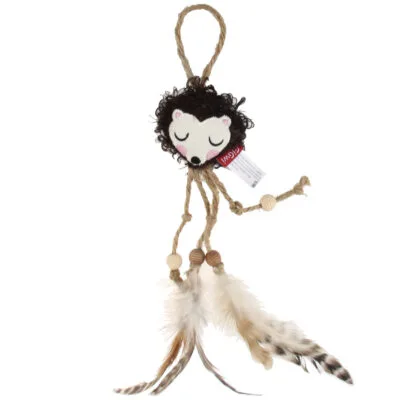 Juguete erizo eco line - CATCH & SCRATCH con silvervine GiGwi (23 cm)