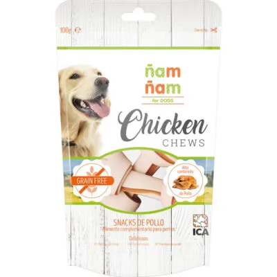 Snack Chicken CHEWS huesos de pollo ñam ñam (100 g)