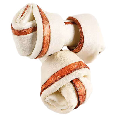 Huesos de piel con nudo sabor batata NutraDog