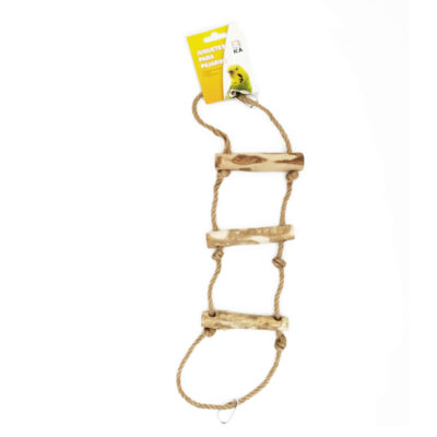 Juguete escalera y cuerdas para pájaros (40 cm)