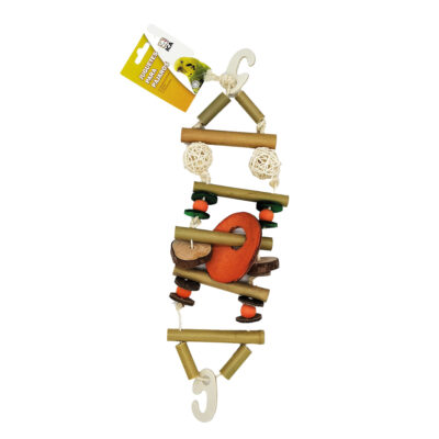 Juguete escalera de bambú para pájaros (48 cm)
