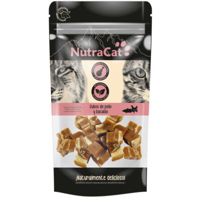 Cubos de pollo y bacalao NutraCat