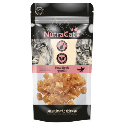Cubos de pollo y gambas NutraCat