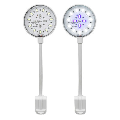 Lampara Aqualed Génesis Round luz azul+blanca - Blanca (8 W)