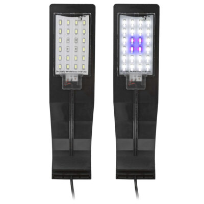 Lámpara Aqualed Génesis Curva luz azul+blanca - Negra (10 W)