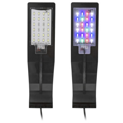 Lámpara Aqualed Génesis Curva luz RGB+W - Negra (10 W)