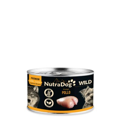Lata de pollo para perros NutraDog WILD PREMIUM (200 g)