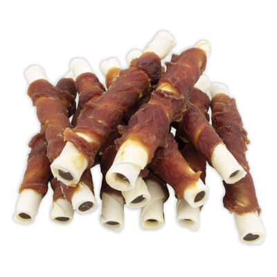 Rollitos de pato con extremos rellenos NutraDog (1 kg)