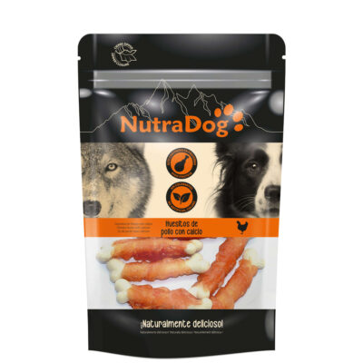 Snack huesitos de pollo con calcio NutraDog