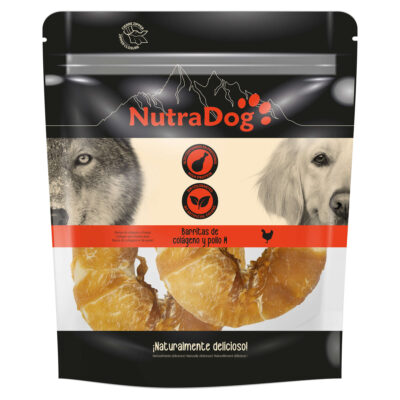 Rosquillas de piel y pollo NutraDog