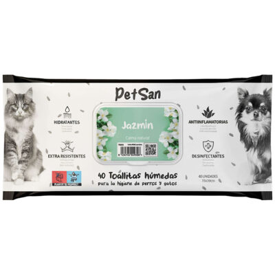 Toallitas con aroma a jazmín PetSan
