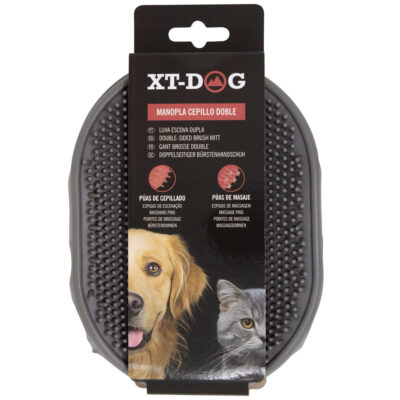 Manopla de cepillo doble XT-DOG (11.5 cm)