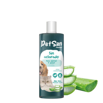 Champú lavado en seco con Aloe Vera para perros y gatos PetSan