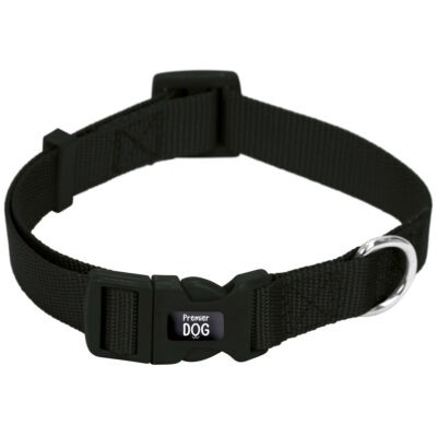 Collar de nylon negro Premier DOG