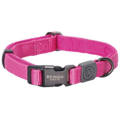 Collar nylon + neopreno rosa XT-DOG