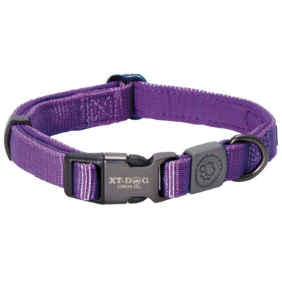 Collar nylon + neopreno lila XT-DOG