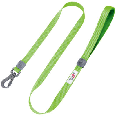 Correa nylon + neopreno XT-DOG verde (120 cm)