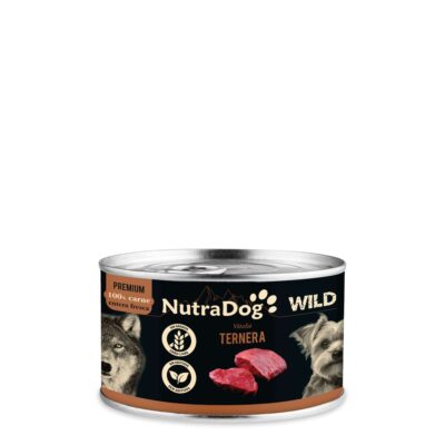 Lata de ternera para perros NutraDog WILD PREMIUM (200 g)