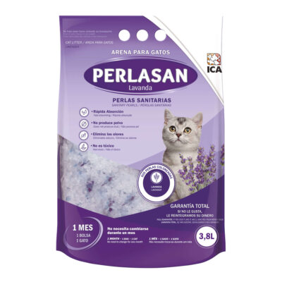 Lecho sanitario PERLASAN para gatos (LAVANDA) (3.8 l)