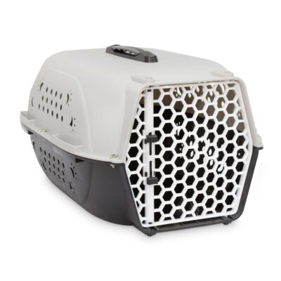 Transportín gris Premier DOG (puerta plástica) (26 cm)