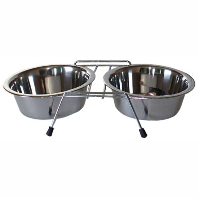 Comedero doble de acero inoxidable standard XT-DOG