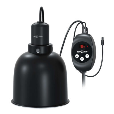 Portalámparas domo (haz estrecho) con termostato PID REPTIZOO (14 cm)