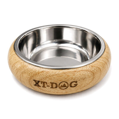 Bowl acero inoxidable exterior de madera XT-DOG