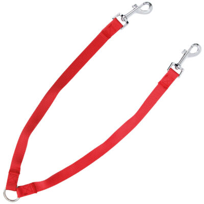 Correa de nylon doble roja XT-DOG (40 cm)