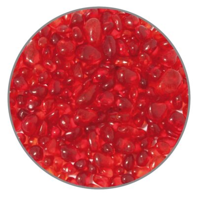 Grava roja de cristal (6 mm)