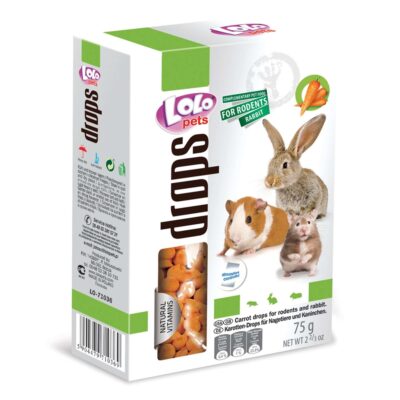Golosina Drops, Snack de zanahoria LOLO (75 g)