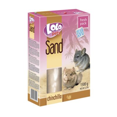 Lecho sanitario, arena para chinchillas LOLO (1.5 kg)