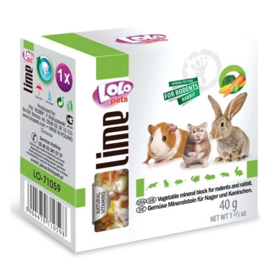 Masticable, bloque mineral de maíz para roedores LOLO (40 g)