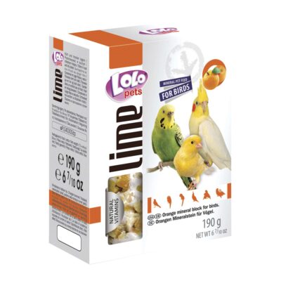 Bloque mineral de naranja para loros LOLO (190 g)