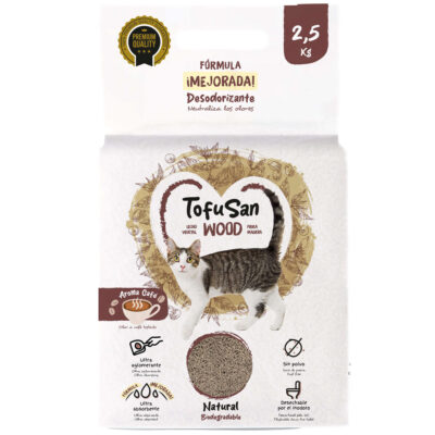 Lecho vegetal de fibra de madera TofuSan WOOD (7 l)